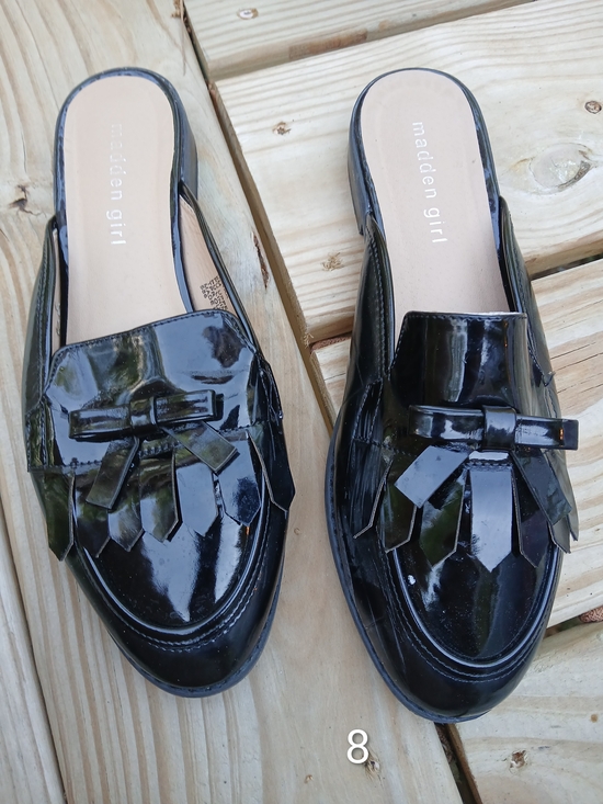 Madden Girl Shoes - Madden Girl Black Patent Slip-On Loafers